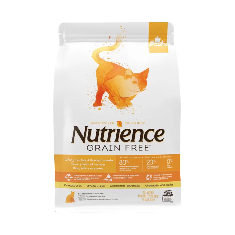 C2541-Grain-Free-Turkey-Cat-2.5kg-Front Nutrience Grain Free Gato Pavo Pollo Arenque - Imagen 1